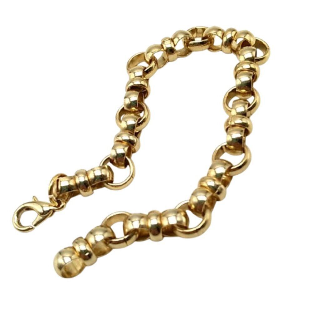 Gold-Tone Rolo Link Chain Bracelet - Picture 15 of 15